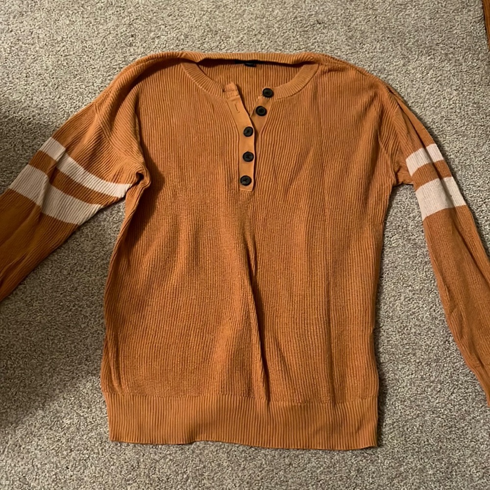 💜4/$40 Mustard Yellow / Gold American Eagle Knit Sweater